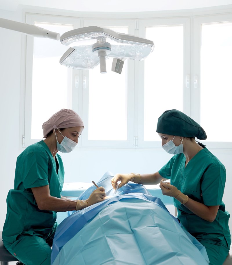 Surgery with wide margins for skin cancer